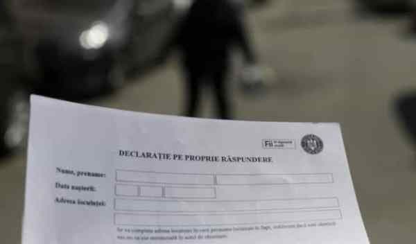 Trebuie să completăm declarația pe propria răspundere chiar dacă mergem doar până la chioșcul de lângă bloc