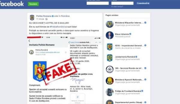 Avertizarea polițiștilor! „Nu deschideți astfel de e-mailuri!”