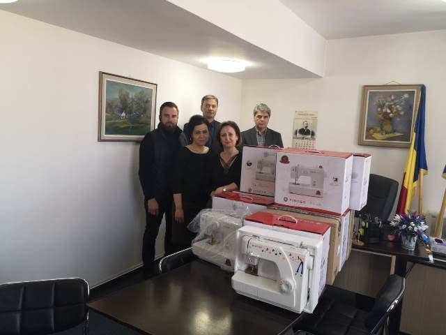 Mașini de cusut donate Direcției de Protecție a Copilului Botoșani