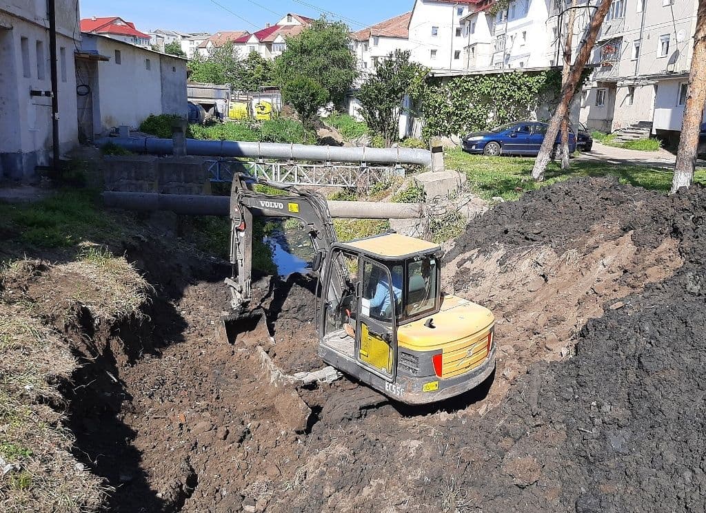 Primăria Dorohoi anunță că au început lucrările la Pârâul Dorohoi - FOTO