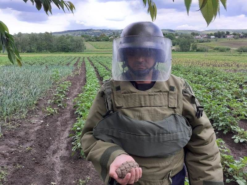 Grenadă de mână descoperită în gospodăria unui localnic din județul Botoșani