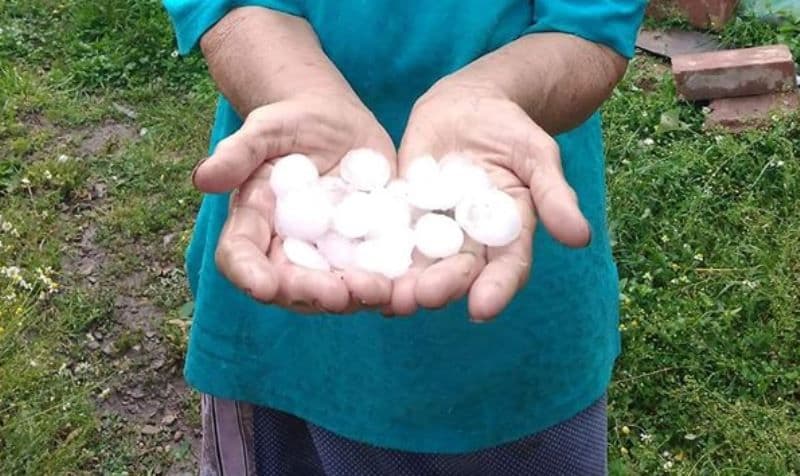 Furtuni cu grindină în județul Botoșani. Mai multe localități au fost afectate - FOTO