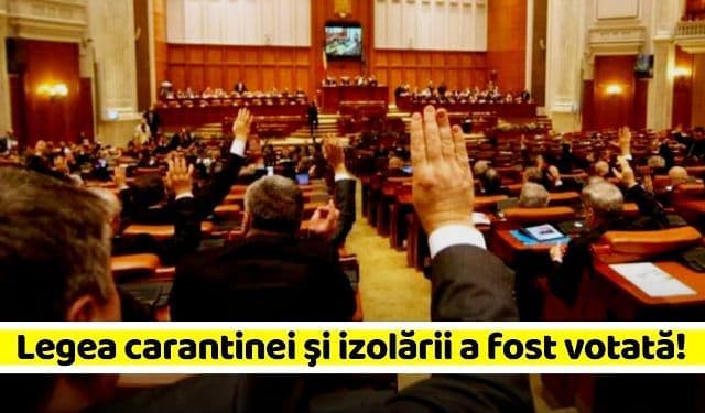 Legea carantinei şi izolării a fost adoptată de Parlament. Cele mai importante modificări decise de aleși
