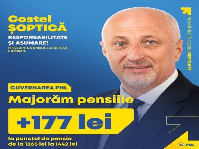 PNL Botoșani: Pensionarii botoșăneni primesc pensii majorate