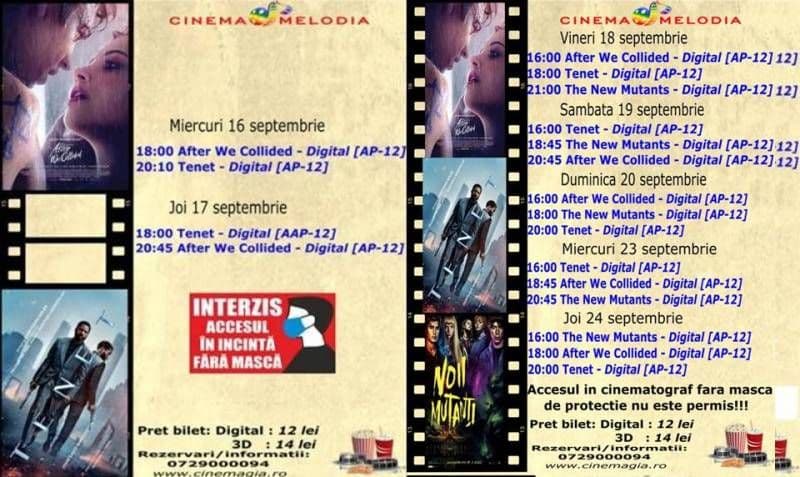 TREZIM CINEMATOGRAFIA - După 6 luni de restricție se redeschide cinematograful MELODIA
