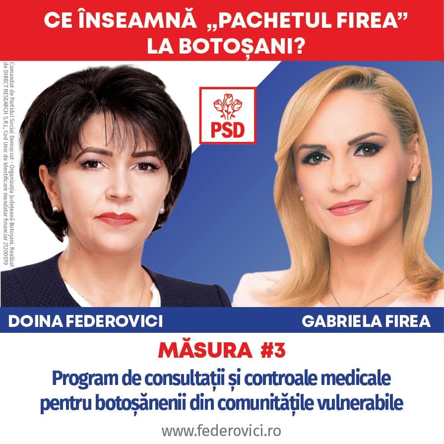 Cabinete medicale școlare dotate în unitățile de învățământ din Botoșani și controale gratuite pentru botoșănenii din comunitățile vulnerabile