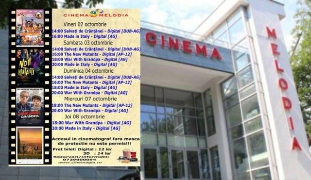 Vezi ce filme vor rula la Cinema „MELODIA” Dorohoi, în săptămâna 2 – 8 octombrie – FOTO