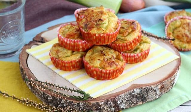 Muffins cu praz