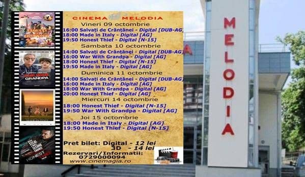 Vezi ce filme vor rula la Cinema „MELODIA” Dorohoi, în săptămâna 9 – 15 octombrie – FOTO