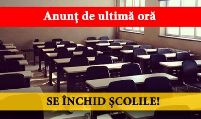 Decizie drastică luată astăzi: SE ÎNCHID toate școlile din municipiul DOROHOI