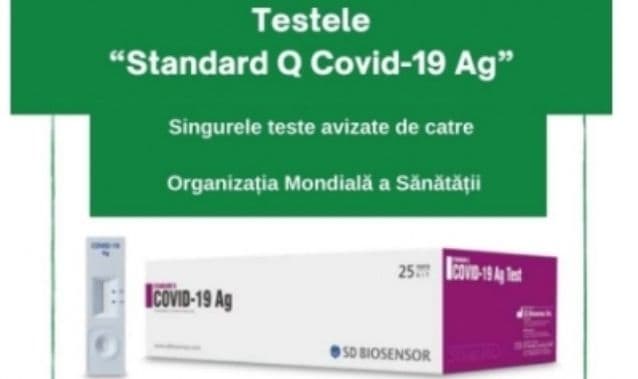 Au fost lansate pe piață testele „Standard Q Covid 19-Ag” - rezultatul se obține în decurs de 15-30 de minute