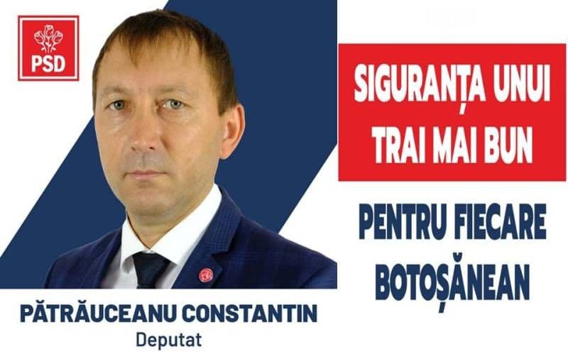 Costel Pătrăuceanu, candidat PSD la Camera Deputaților: „PSD știe să guverneze bine, să atragă fonduri europene, să facă investiții, să crească venitu
