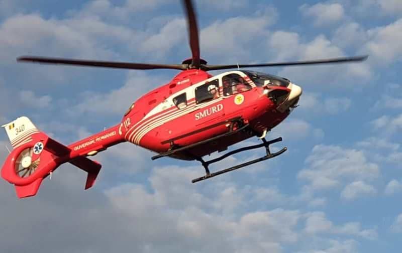 Bărbat din Darabani preluat de urgență de un elicopter SMURD