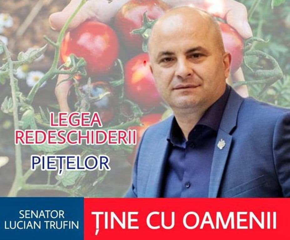 Lucian Trufin: „Domnilor liberali vă invit să faceți campanie electorală și în piețele agroalimentare – scuzați - pe lângă piețe că voi le-ați închis!