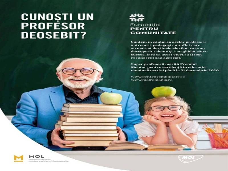 Cunoști un profesor deosebit? Premiul Mentor pentru excelență în educație - ultima lună pentru nominalizări