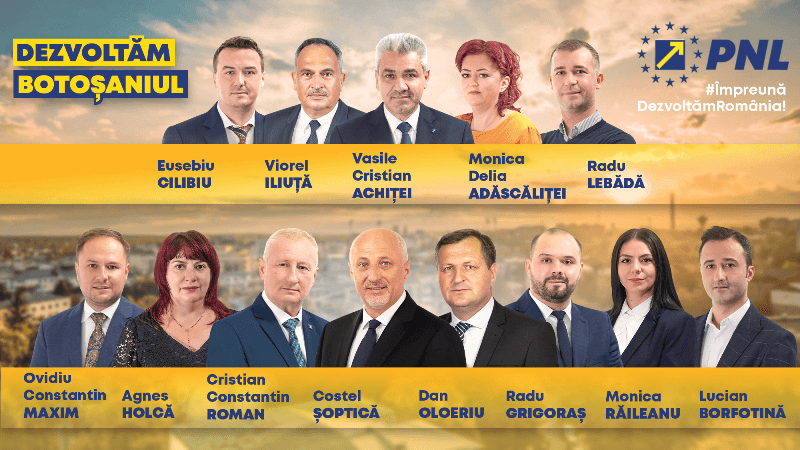 PNL: Vă așteptăm la vot pe 6 decembrie, împreună cu voi, dezvoltăm Botoșaniul!