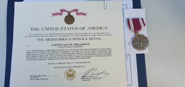 Jandarm recompensat de U.S. Army_3