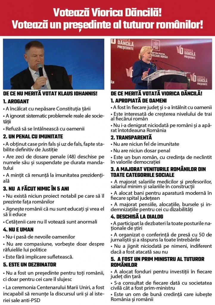 De ce da Dancila De ce nu Iohannis 