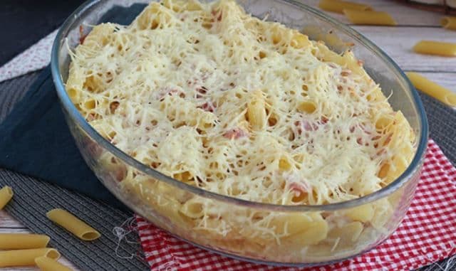 Penne gratinate