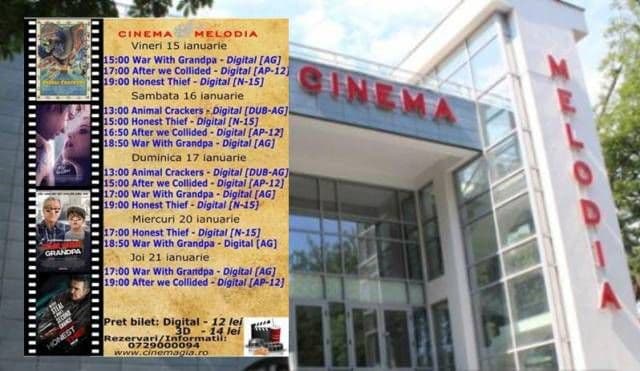 Vezi ce filme vor rula la Cinema „MELODIA” Dorohoi, în săptămâna 15 – 21 ianuarie – FOTO