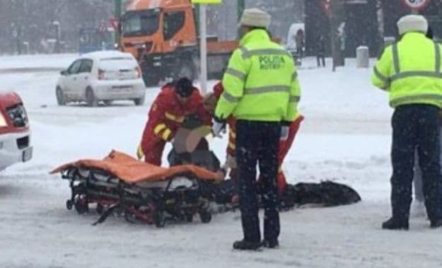 Bătrân de 82 ani, accidentat de o tânără șoferiță