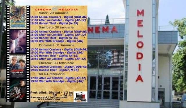 Vezi ce filme vor rula la Cinema „MELODIA” Dorohoi, în săptămâna 29 ianuarie – 4 februarie – FOTO