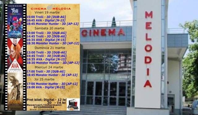 Vezi ce filme vor rula la Cinema „MELODIA” Dorohoi, în săptămâna 19 – 25 martie – FOTO