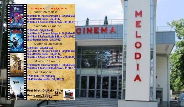 Vezi ce filme vor rula la Cinema „MELODIA” Dorohoi, în săptămâna 26 martie – 1 aprilie – FOTO