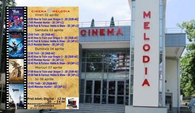 Vezi ce filme vor rula la Cinema „MELODIA” Dorohoi, în săptămâna 2 – 8 aprilie – FOTO