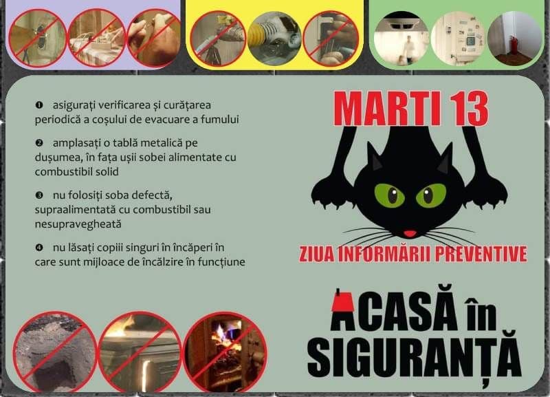 Ziua informării preventive: „ACASĂ ÎN SIGURANȚĂ!”