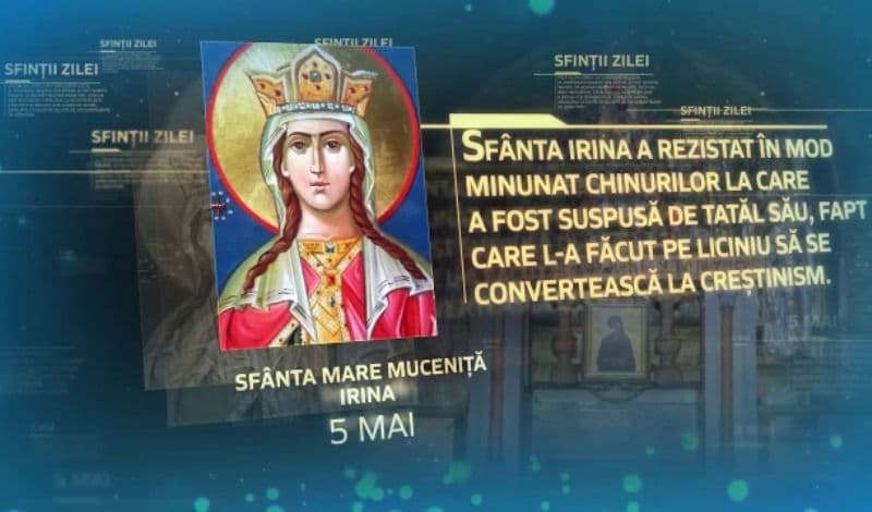 Sfânta Irina, sărbătoare mare în Biserica Ortodoxă