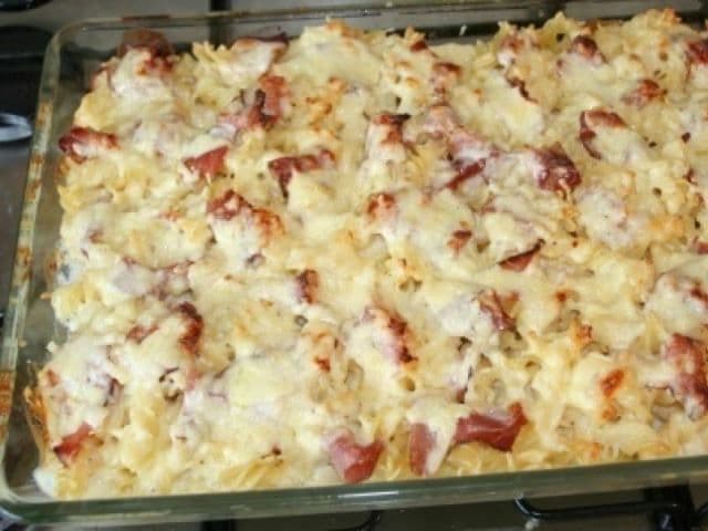 Budincă de conopidă cu bacon