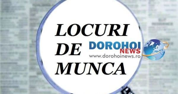 873 locuri de muncă vacante în județul Botoșani în această săptămână