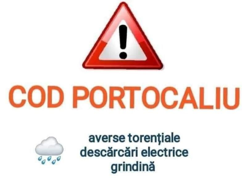 Județul Botoșani se află sub avertizare meteorologică tip cod portocaliu de furtună