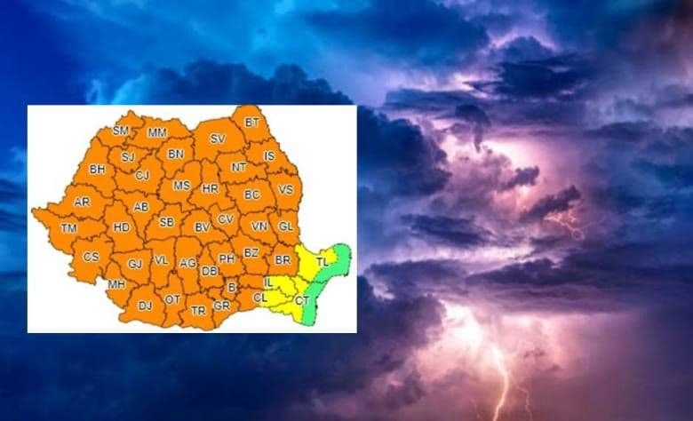 Alertă meteo de vijelii și grindină pentru județul Botoșani