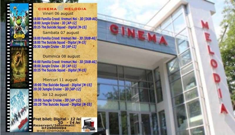 Vezi ce filme vor rula la Cinema „MELODIA” Dorohoi, în săptămâna 6 - 12 august – FOTO