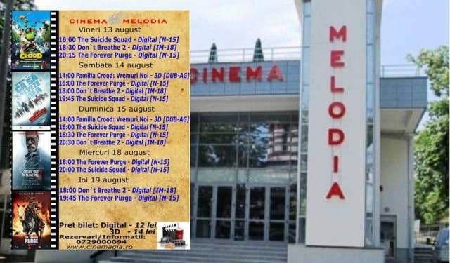 Vezi ce filme vor rula la Cinema „MELODIA” Dorohoi, în săptămâna 13 - 19 august – FOTO
