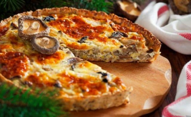 Tartă aperitiv cu ciuperci