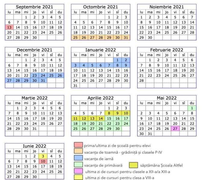 Calendarul anului școlar 2021-2022. Vezi schimbările aduse de Ministerul Educației!