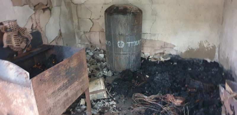 Incendiu puternic izbucnit într-o gospodărie din județ