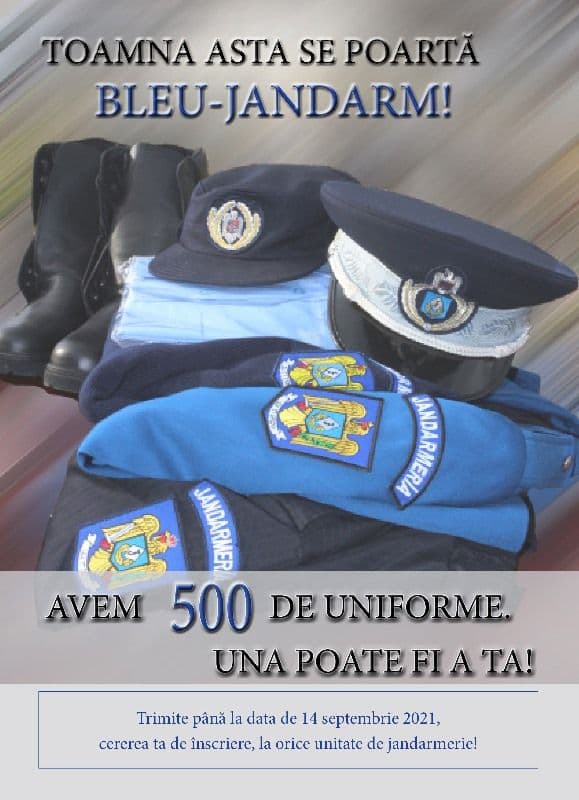 Vino în echipa JANDARMERIEI! 551 de locuri disponibile