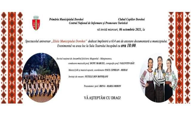 Spectacol Aniversar !!!! Eveniment din cadrul Zilele Municipiului Dorohoi