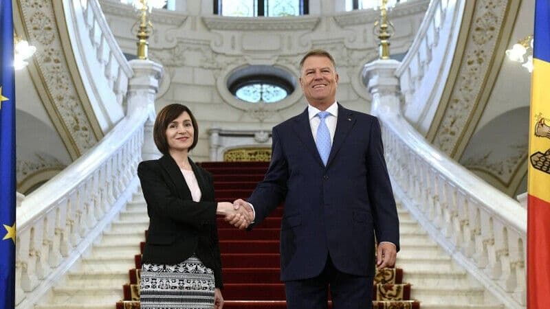 Maia Sandu, în vizită oficială în România la invitația lui Klaus Iohannis