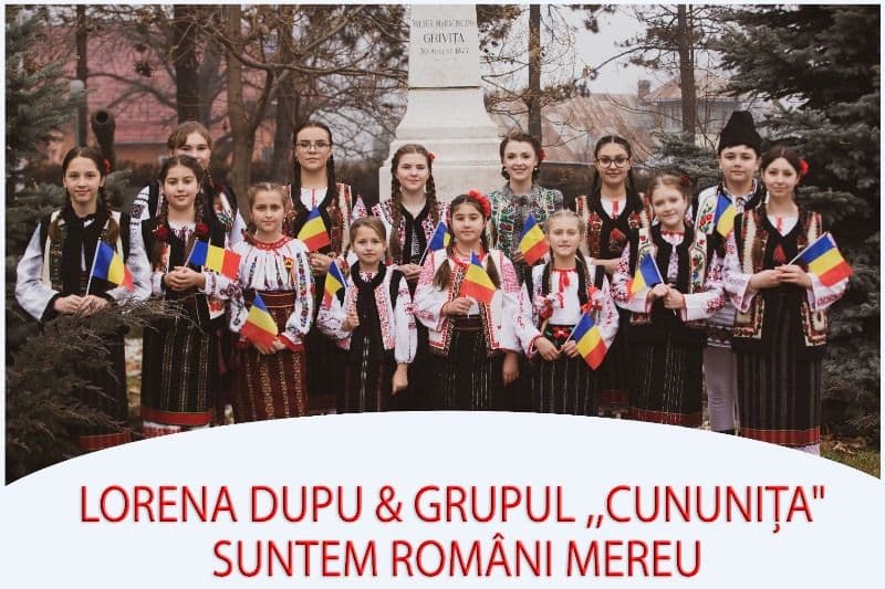 Suntem români mereu - Un grup de copii din Dorohoi urează tuturor „La mulți ani, dragi români!” - VIDEO