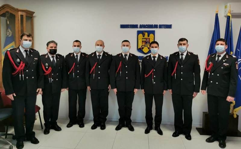 Pompieri avansați la Botoșani, de Ziua Națională a României - FOTO