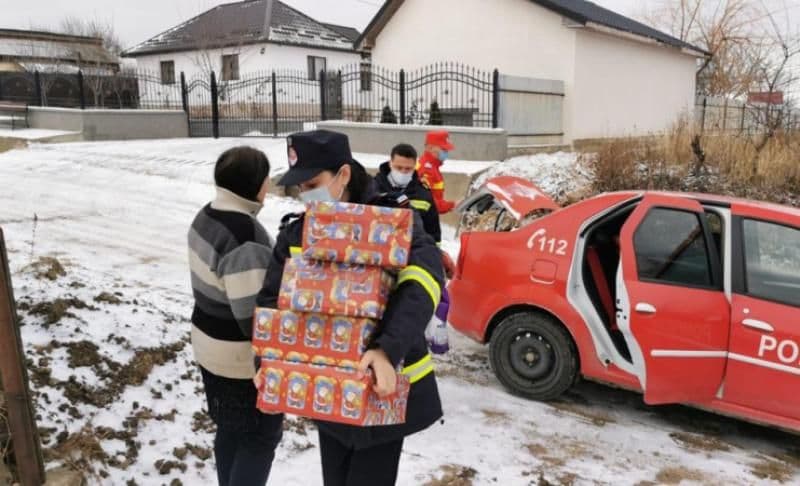Misiune de suflet a pompierilor botoșăneni, la Flămânzi - FOTO