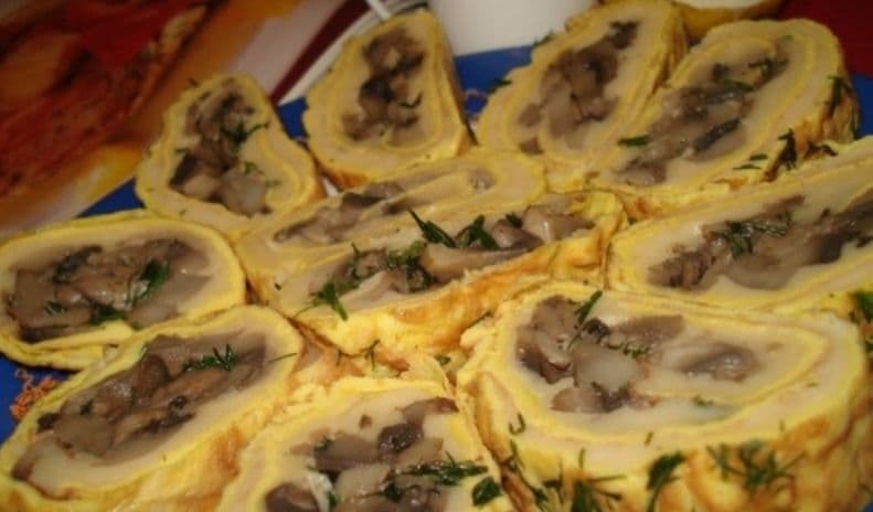 Ruladă de ciuperci