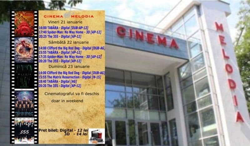 Vezi ce filme vor rula la Cinema „MELODIA” Dorohoi, în săptămâna 21 - 27 ianuarie – FOTO