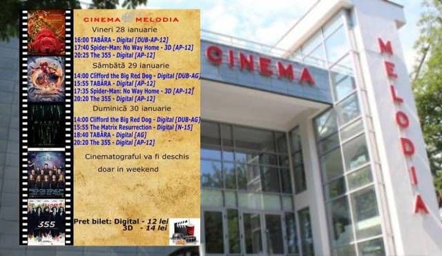 Vezi ce filme vor rula la Cinema „MELODIA” Dorohoi, în săptămâna 28 ianuarie – 3 februarie – FOTO