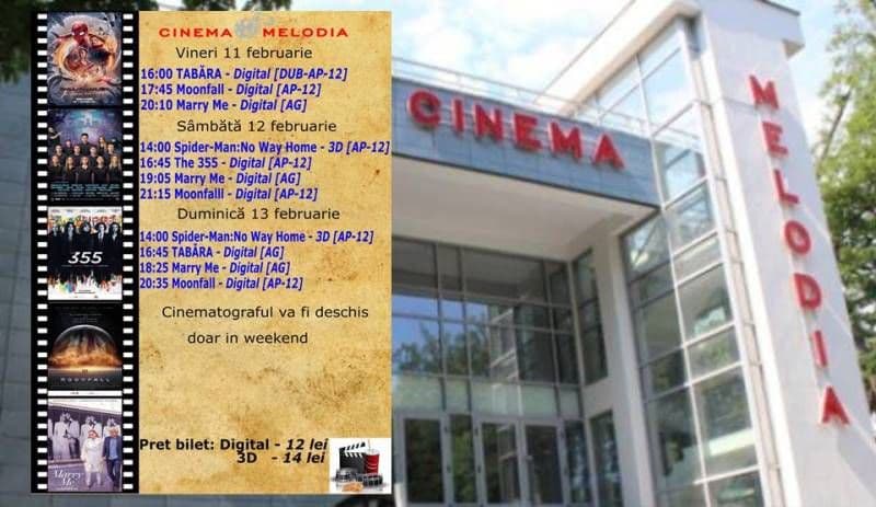 Vezi ce filme vor rula la Cinema „MELODIA” Dorohoi, în săptămâna 11 – 17 februarie – FOTO